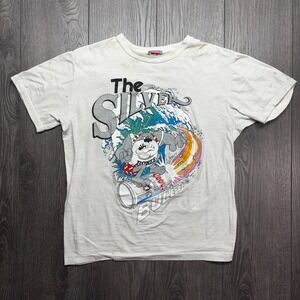 Vintage Richmond Coors Light The Silver Bullet Bulldog Surfing T-Shirt White L